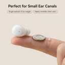 2 x Ultra small mini earphones ，Mini Invisible Wireless Earbuds for Small Ear Canals, Low Profile Hidden Sleep Earbuds, IPX5 Waterproof Bluetooth Headphones for Work, Side Sleep & Daily Use (white)