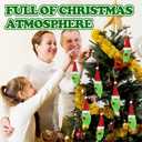 6 Pcs Green Monster Christmas Tree Ornaments Lime Green Furry Gnome Ornaments Christmas Gnome Ornaments for Home Tiered Tray Decor Christmas Tree Decor Gifts