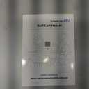 Gociean Electric Golf Cart Heater with 360 Degree Adjustable Angle, Battery Powered Golf Cart Heater, 400W Silent Carbon Fiber Heating for 48V Club Car/ Yamaha/ EZGO Golf Cart