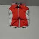 FUAMEY Dog Coat for Medium Dogs,Waterproof Dog Winter Jacket with Harness Built in Puppy Cold Weather Coats Reflective Pet Vest with Zipper Warm Fleece Dogs Snowsuit Windproof Red Medium