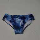 Arcweg Men's Swimming Trunks Briefs Low Waist with Removable Pad Swimwear Elastic Beach Shorts Boxers Underwear (Medium, Triangle Tie Dye Blue)