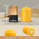 Beeswax Votive Candles 24 Pack Votive Candles Bulk,11-12 Hours Burn Time Unscented Votive Candles,100% Pure Bees Wax Candles Natural Beeswax Candle Small Beeswax Candles for Prayers Relax24 Pack, 1.37x1.85 IN