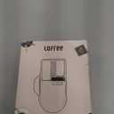 LOFREE Touch PBT Wireless Mouse with USB Receiver, Bluetooth, Wired Connection, Rechargeable, 4000 DPI with OLED Screen Compatible with Glass Surface for Mac Windows PC Notebook/Tofu White 2025