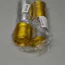 TOFLEN 100Pcs Mini Cake Containers with Clear Dome Lids for Mini Desserts Cupcake, Cheesecake, Cocoa Bomb, Strawberry, Mooncake (Gold)