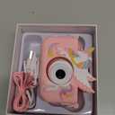 Upgrade Kids Camera for Boys Girls, Toddler Digital Selfie Camera with Cute Protective Cover and 32G SD Card, Christmas Birthday Gifts Toys for 3 4 5 6 7 8 9 10 11 12 Years Old Little Girls and Boys (Colorful Pink)