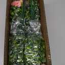 10 Bundles Artificial Flowers Outdoor UV Resistant Fake Flowers No Fade Faux Plants Garden Porch Window Box Decorating (Pink)