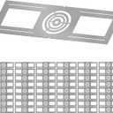 48 Pack New Construction Mounting Plate for 3/4/6 inch Recessed Lighting, Galvanized Steel Plate Compatible with Round Led Ceiling Light & Wafer Light, Mounting Bracket for Home Lighting Installation