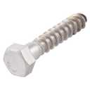 3/8 x 2-1/2 Stainless Lag Bolt (25-Pack) 18-8 Stainless Steel, Heavy Duty Hex Wood Lag Screw, ASME B18.2.1 Commercial/Industrial Grade by Makers Bolt