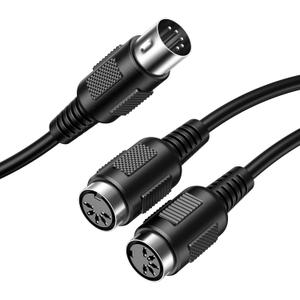Cable Matters 5-PIN DIN MIDI Splitter Cable (Dual MIDI Cable) - 0.5 Meters / 1.6 Feet