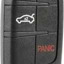 USARemote Keyless Entry Remote Car Key Fob Smart Control 4-Button Replacement for Chrysler 200 300 Dodge Charger Challenger Fiat 500x (68394196, M3N-40821302) One