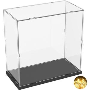 DuvinDD Clear Acrylic Display Case for Lego New York City Model Kit 21028, Lego Architecture Paris Model 21044, Assemble Showcase Dustproof Collectibles Storage Acrylic Boxes (11.8x5.9x11.8 inch)