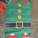 3 Pcs Christmas Door Cover Decoration 71"x 35" Santa Snowman Christmas Front Door Decoration Large Fabric Xmas Winter Cover Banner Backdrop for Xmas New Year Winter Holiday Party Decor