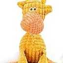 Indestructible Dog Toy, 2026 New Durable Plush Dog Toys for Aggressive Chewers, Squeaky Chew Toy for Small Medium Large Dogs Puppy Teething Toys (Orange)