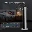 Antarctic Star Tower Fan for Bedroom, 36 Inch Quiet Standing Cooling Fan with 3 Speeds 2 Modes, 23ft/s Velocity, 12H Timer, 85° Oscillating Bladeless Floor Fan with Remote for Home Office Dorm, 35.43 inch
