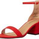 Amazon Essentials Women's Two Strap Heeled Sandal 12.5