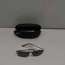 J+S Premium Military Style Classic Aviator Sunglasses, Polarized, 100% UV protection for Men Women (Black Frame/Black Lens)