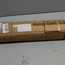 Retractable Baby Gates Extra Wide 150" (12.5 FT) x 34" Tall, Indoor/Outdoor Retractable Gate for Doorways, Stairs, Hallways, Decks, Garage,Black Retractable Dog Gate with Fiberglass Reinforcement Rods
