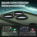 Symcele Designed for iPhone 17 Pro Case, Compatible with MagSafe, [Camera Protection] [15FT Military Drop Protection] Shockproof Translucent Matte Anti-Slip Phone Case, 6.3", Alpine Green
