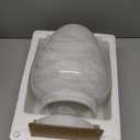 Deering Moments Marble Cremation Memorial Urn for Human Ashes Adult Size, Decorative Genuine Marble Urn - Large (White)