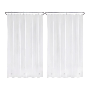 Liba Extra Heavy Weight 8G PEVA Shower Liner, Frosted 72" x 72"