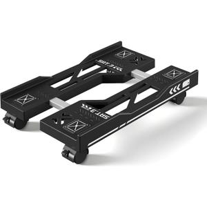 Adjustable Computer Tower Stand, Mobile PC Stand for Floor with 4 Locking Caster Wheels Fits Most PC, Under Desk CPU Holder for Office, Gamers and Students (Black)