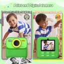 Kids Instant Digital Cameras for Boys and Girls, 1080P HD Dual-Lens Selfie Digital Camera with Print Paper & 32G Card, Christmas Birthday Gifts Toys for Toddler and Teenagers Age 3-16 Years Old