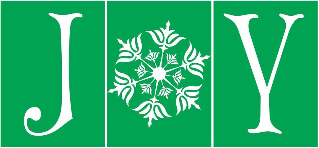 Family Joy Adorable Cartoon Wall Decal Decoration Joy Snowflake Christmas Holiday Dcor Holiday Gift Lasts Years and Easily Removable - Size: 30 in(W) x 21 in(H)