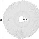 5 Replacement Mop Micro Head Refill for 360 Spin Magic Mop-Microfiber Replacement Mop Head-Round Shape Standard Size