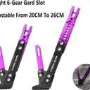 Universal Motorcycle Kickstand Adjustable Foot Side Support Parking Kickstand for Electric Motorbike Parking Foot Side Support Stand (Purple)