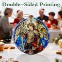 2 x Archangel Michael Ornament | Christmas Ornaments, Christmas Decorations, Hanging Ornaments for Tree, Warrior Angel Decor | Religious Gifts, Christian Gifts | Faithful Gift, Spiritual Guardian Gift