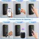 Keyless Entry Door Lock,Smart Keyless Entry Door Lock, Fingerprint Smart Locks for Front Door,Smart Deadbolt Lock, Built-in Wi-Fi APP Control-Passcode Remotely, Easy Installation
