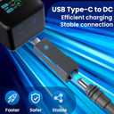 Starlink Mini Cable Adapter, USB C to DC Adapter Power Cable Adapter for Starlink Mini, USB C Male to DC Female for Power Cord Work with 20V/65W, 20V/100W, 28V/140W PD Power Source