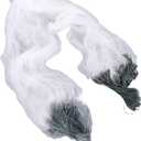 Fish Net, 50m Length 1.5m Height 3 Layers Heavy Fishing Net with Fishing Accessories3 Finger/4 Finger(4 Finger)