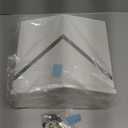 Weatherproof Wall-Mount Locking Mailbox for Outdoor Use - Heavy-Duty Anti-Theft Secure Metal Mail Drop Box with Commercial-Grade Key Lock, Large Capacity (13.4x12.4x4.3)-Rust-Resistant White