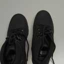 ANJOUFEMME Womens Comfy Outdoor Hiking Boots-Low heels Combat Ankle Boots for Women Non Slip Lace up Winter Shoes for Backpacking Trekking Walking (6.5, Black)