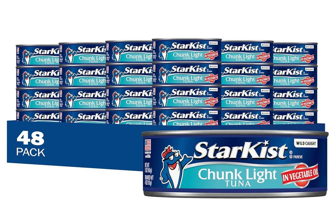 StarKist Chunk Light Tuna in Oil, 5 Oz, Pack of 48, Best By 11/20/28 StarKist Chunk Light Tuna in Oil, 5 Oz, Pack of 48, Best By 11/20/28
