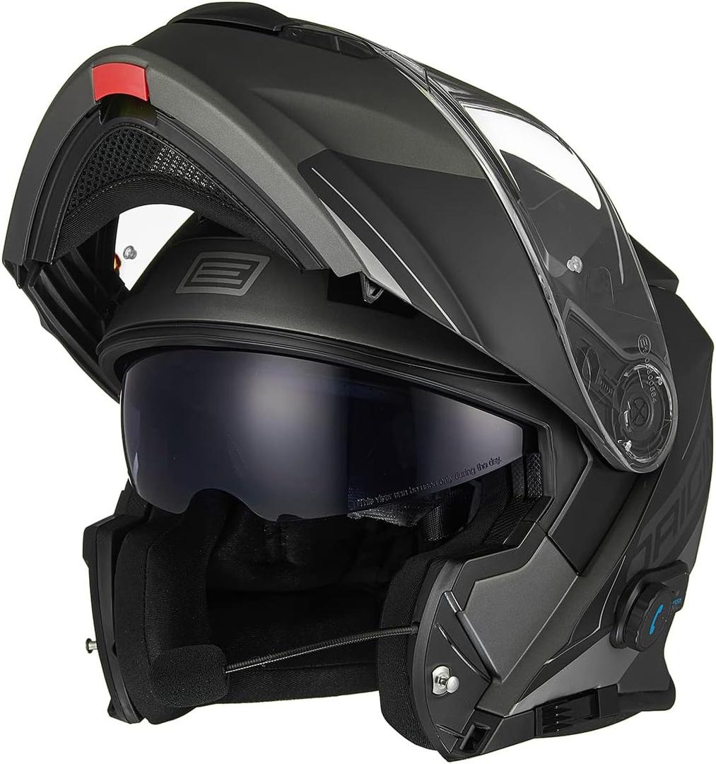 ORIGINE Helmet Modular Bluetooth Voice Dial Motorcycle Helmet Hands-Free Calling,DOT Approved, M