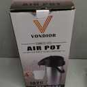 Coffee Carafe for Keeping Hot - 102oz/3L Airpot Coffee Dispenser with Pump - Insulated Stainless Steel Hot Beverage Dispenser for Parties - Thermal Carafe for Hot Drinks Water Tea Chocolate