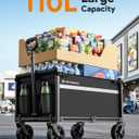 Wagons Carts Foldable, Collapsible Wagon Cart Foldable, 220LBS Heavy Duty Folding Wagon Carts with Wheels, Portable Utility Cart for Grocery Sports Garden Shopping Camping