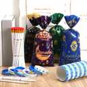Mooliwe 144 Pcs Ramadan Mubarak Party Favor Gifts Bulk 48 Eid Ramadan Muslim Pencils 48 Mubarak Wristbands 48 Cellophane Gift Bag for Party Decorations Supplies(Conventional Style)