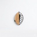 Wooden Metal Leaf Decor