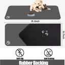 Large Pet Feeding Mat, Absorbent Quick Dry Dog Mat for Food and Water Bowl, Non Skid Cat Bowl Mat, No Stains for Pet Water Dispenser Pet Supplies for Messy Drinkers 36"L x 24"W