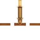 Moen Brass Two Handle 3-Hole Roman Tub Valve Adjustable 1/2-Inch CC Connection, 4792