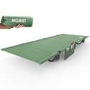 Mojest Ultralight Camping Cot for Adults, Portable Folding Camping Bed, Supports 350 lbs - Lightweight for Travel, Camping, Hiking, Backpacking, Mountaineering, Light Green