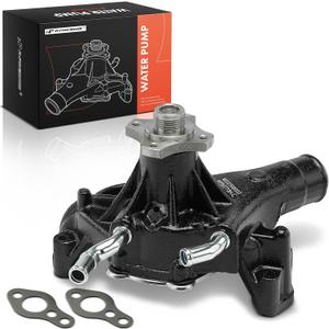 A-Premium Water Pump with Gasket [OHV 4.3 5.0 5.7L] Compatible with GMC, Chevy, Cadillac, Olds., Isuzu Cars - C/K-Class, Silverado 1500, Savana 1500 96-14, Express 3000, Yukon, Sierra 1500, NPR & More