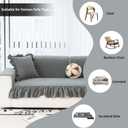 MDSASFD Pet Couch Covers for Sofa, Dog Couch Cover Washable, Cat Couch Protector Non-slip, Pet Sectional Sofa Covers with Skirt, Sofa Cover for Armrest&Backrest(1pc/Dark Grey/27.5"[27.5"+7.8"Skirt])