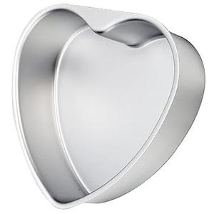 Nuogo  Heart Shaped Cake Pans 8 Inch Aluminum Heart Cake Pans Funny Cake Tins for Baking DIY Mold Tool for Kitchen Birthday Wedding