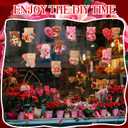 Soulchen 24 Pcs Paint Your Own Ceramic Bear Paint Craft Set Unpainted Ceramic Bears, Valentines Birthday Gift