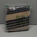 OJIA Outdoor Area Rugs 4'x6', Black and Tan Outdoor Rug Machine Washable Patio Rugs Cotton Hand Woven Entryway Rug Indoor Rugs for Bedroom/Porch/Deck/Backyard/Camping/Living Room