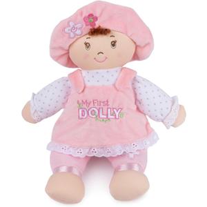 GUND Baby My First Dolly, Plush Doll for Babies and Toddlers, Pink/White, 13 (Light Brown 13")